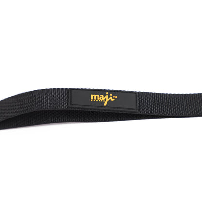 Maji Sports Elastic Yoga Straps with 9 Loops - Purple/Black